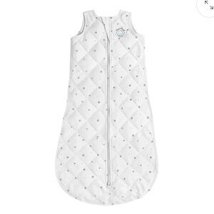 NWT Dreamland Baby Weighted Sleepsack- white with grey stars
